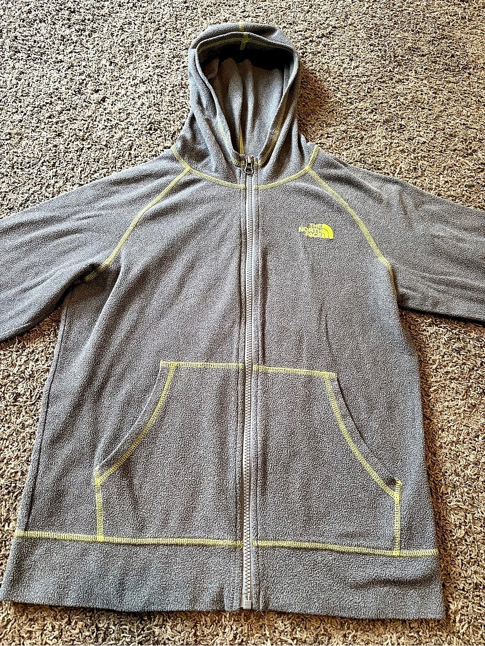 The North Face Gray Hooded Full-Zip Jacket